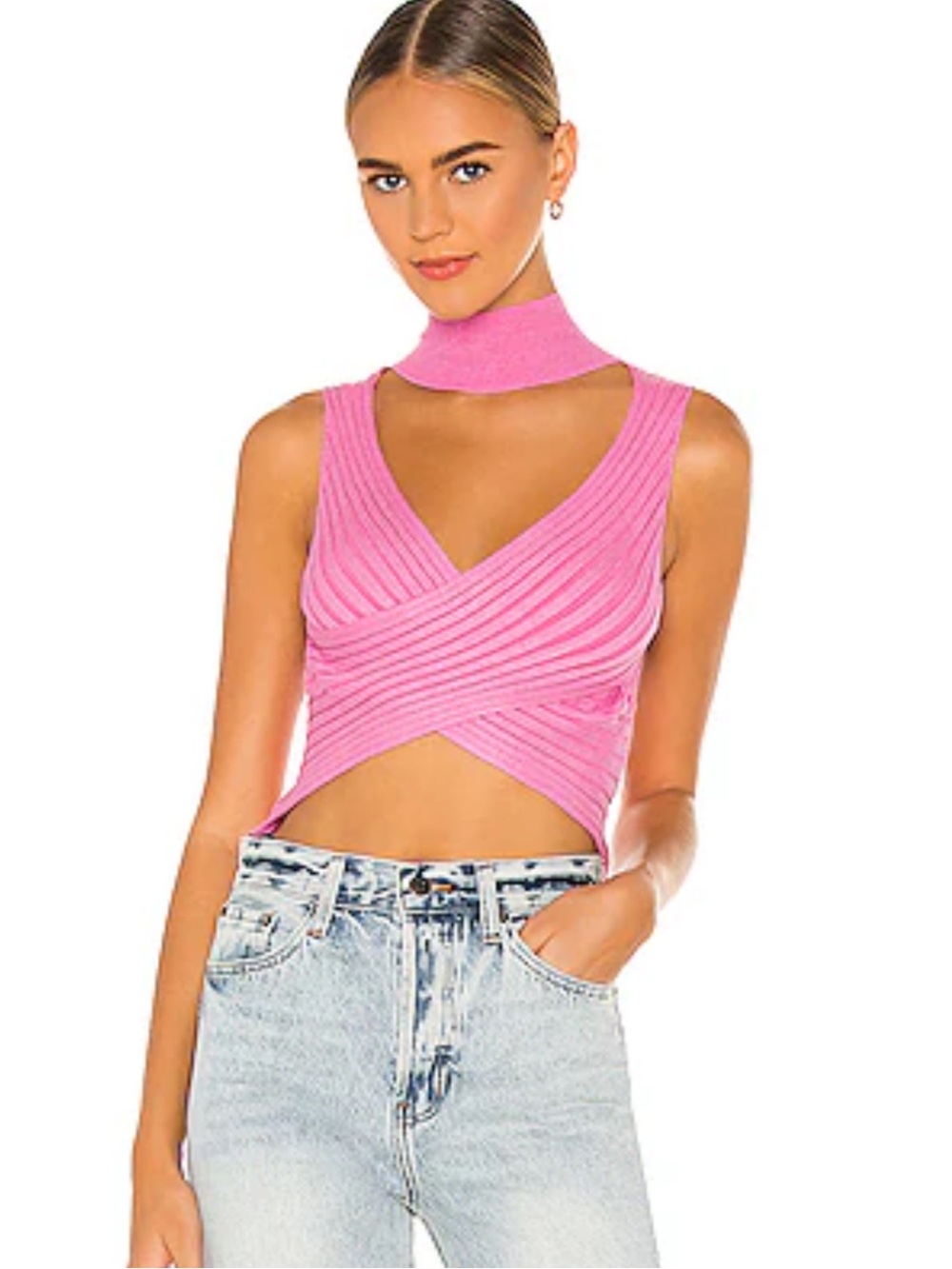 Alora Wrap Top in Pink
SUPERDOWN
